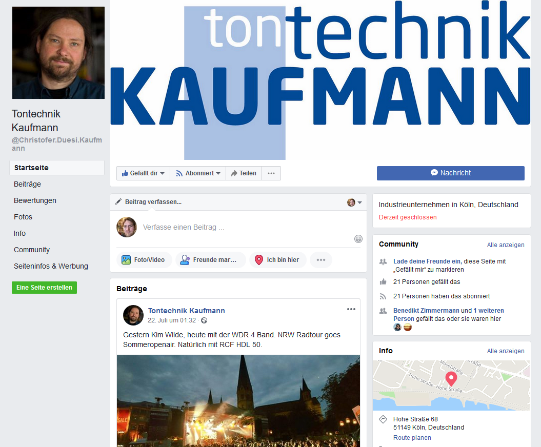 tontechn KAUFMANN bei Facebook